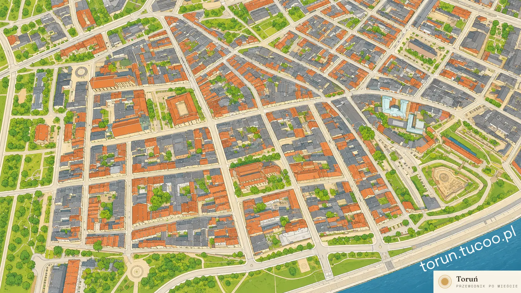 Mapa Starego Miasta w Toruniu